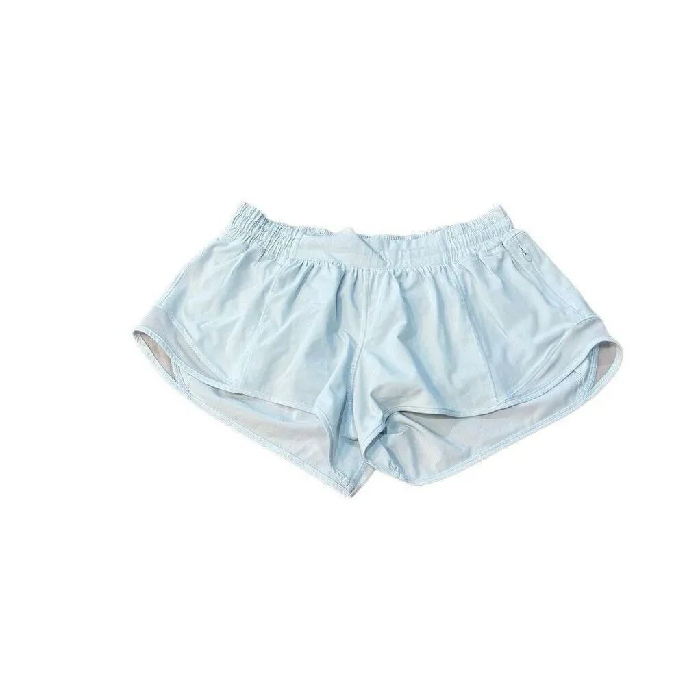 Lululemon Hotty Hot High Rise Lined Short Size 8 Blue
